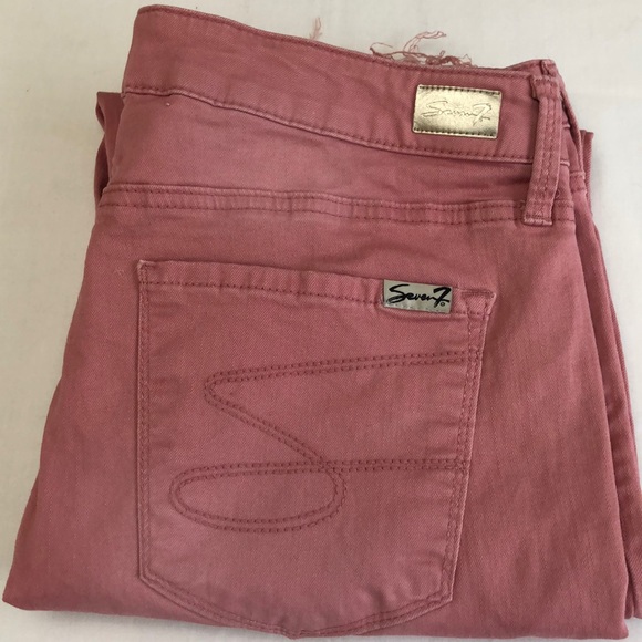 SEVEN 7 l Sz 14 l Raw Hem Ankle Jeans - Picture 9 of 9